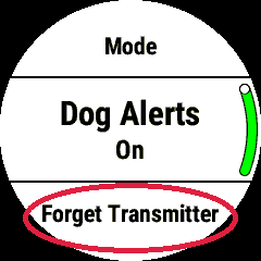 Dog track hotsell garmin widget