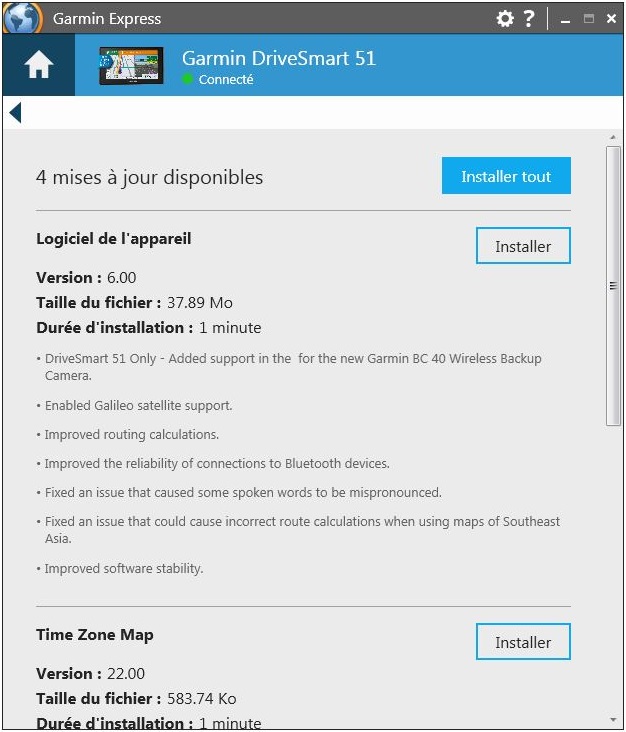 Mise A Jour Des Cartes Et Du Logiciel Avec Garmin Express Centre D Assistance