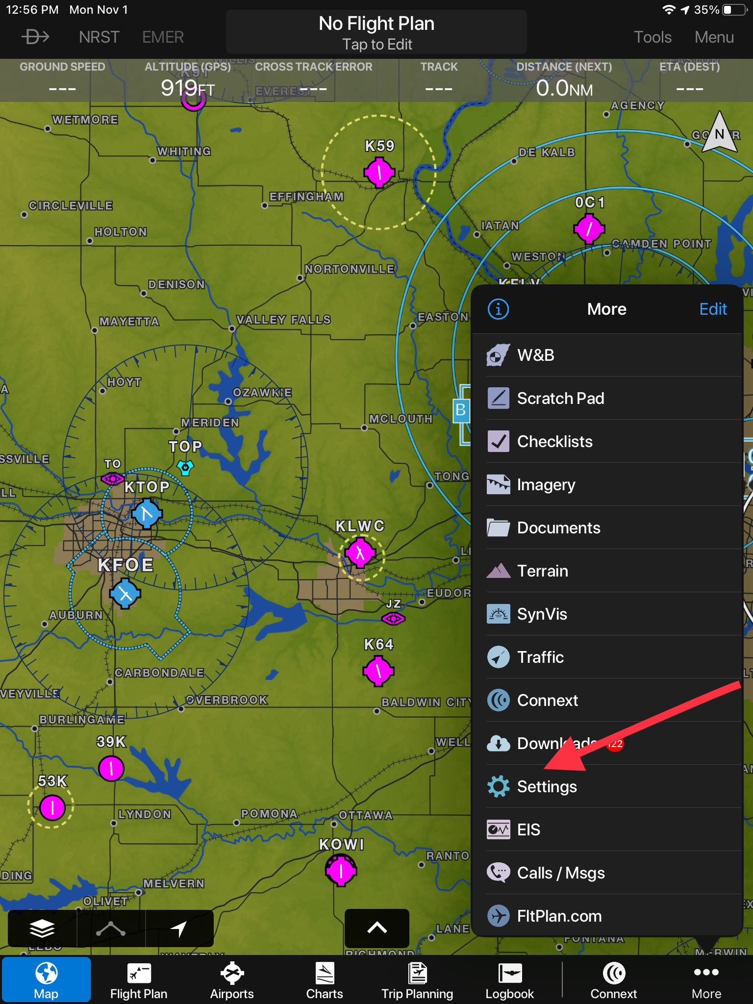 Garmin discount pilot ios