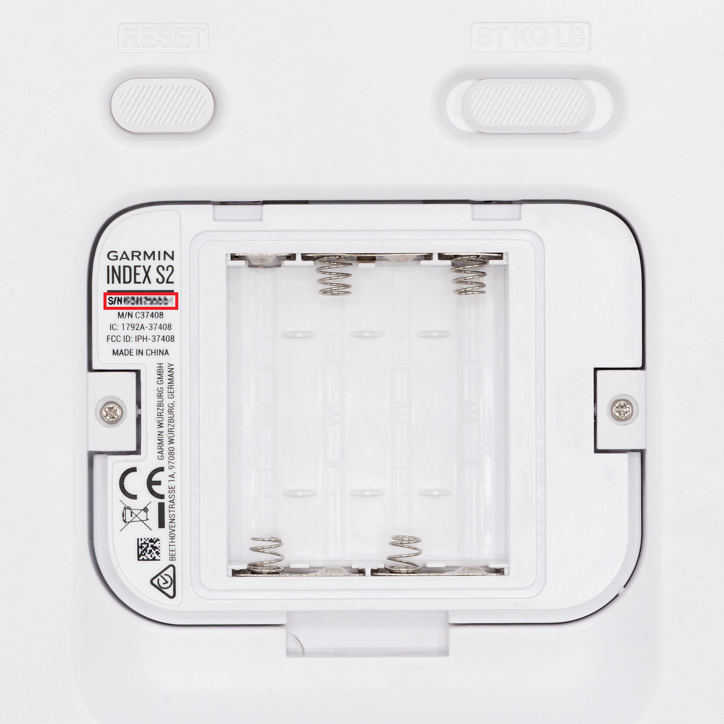 How to Locate the Serial Number on an Index S2 Smart Scale
