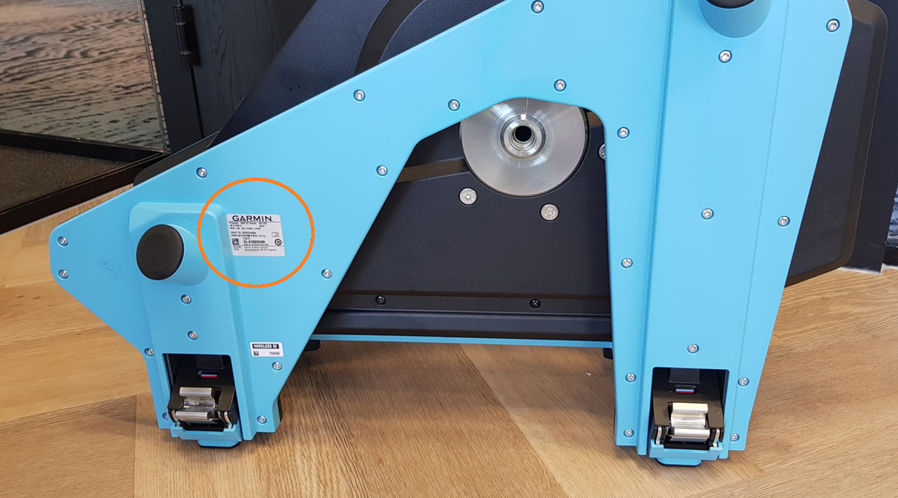 【値下げ中】Tacx NEO 2T 電源不具合対応済 動作確認済 Tacx：スマートトレーナーに貼られているシリアル番号の確認方法