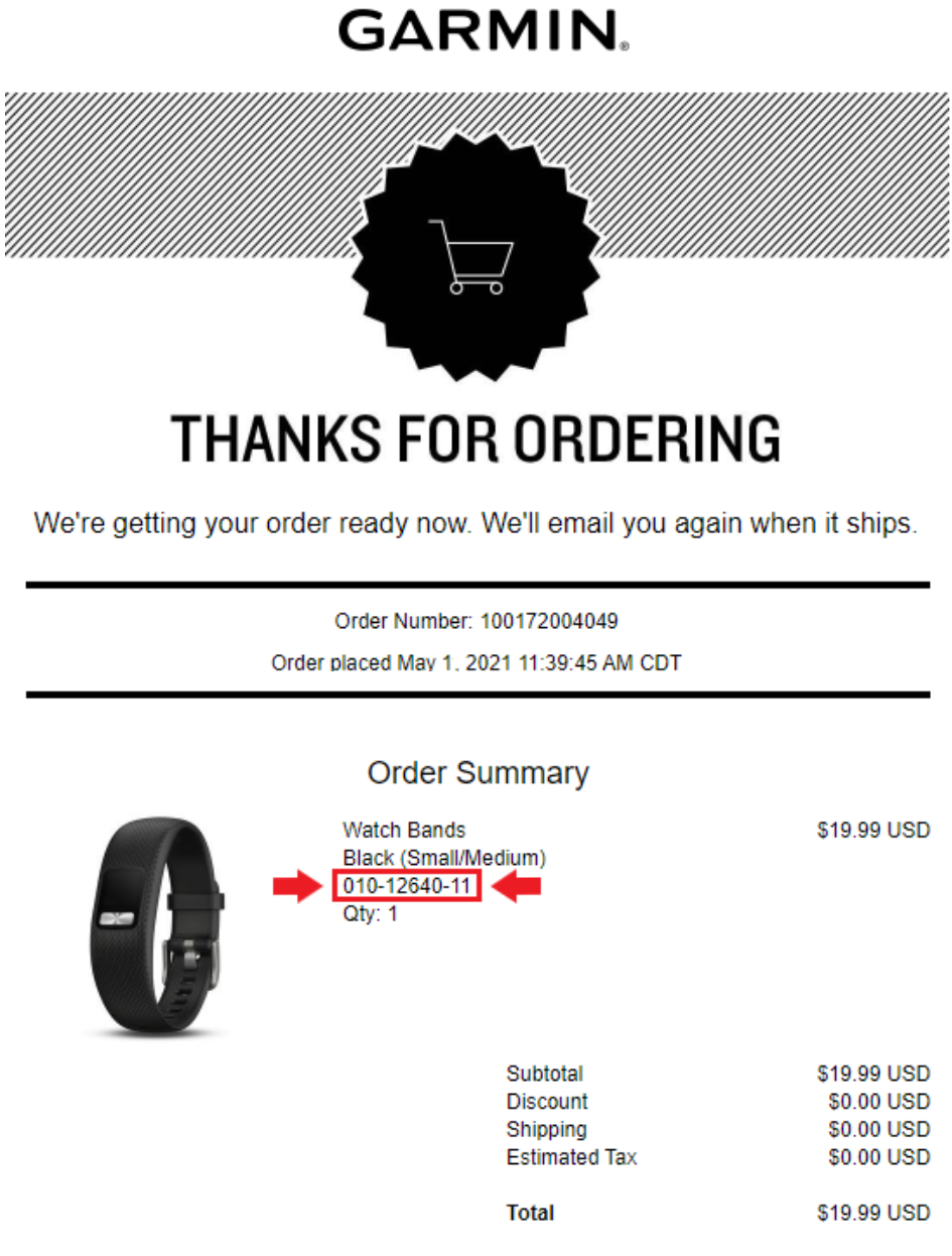 Garmin 2024 tracking order