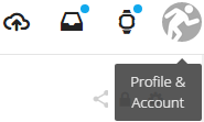 profile and account icon
