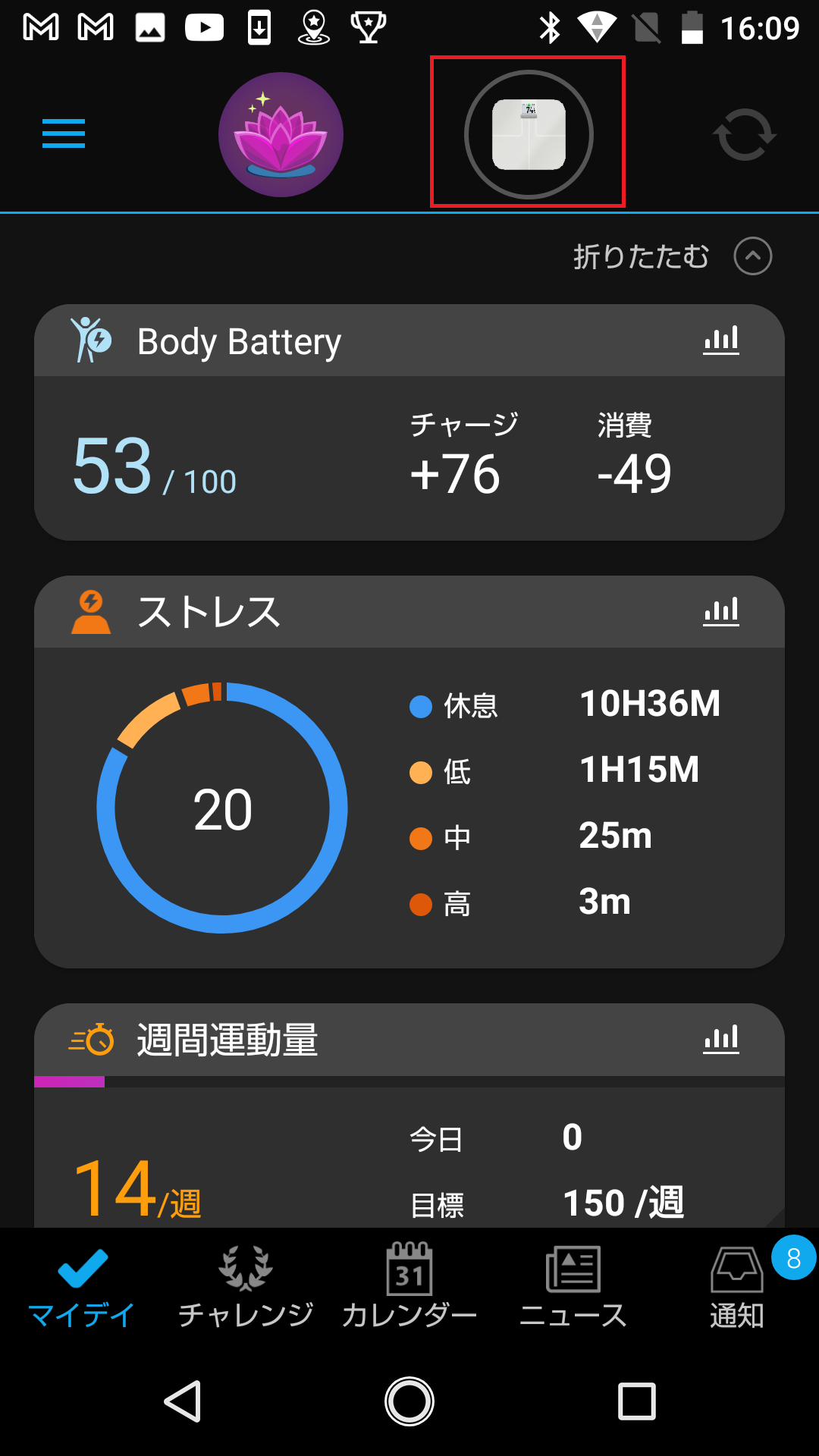 アプリとつながるスマート体重計Garmin Index S2 スマート体重計