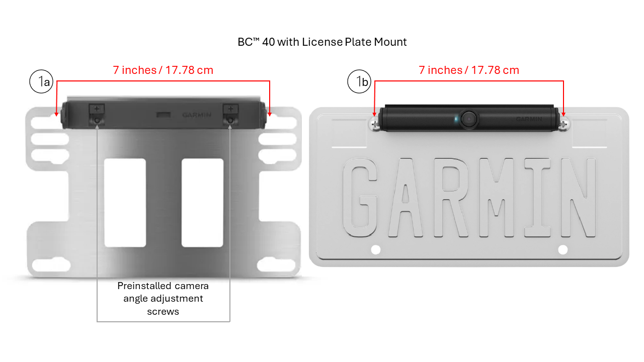 BC™ 40 Wireless Camera Mounting Options and Hole Distance | Garmin