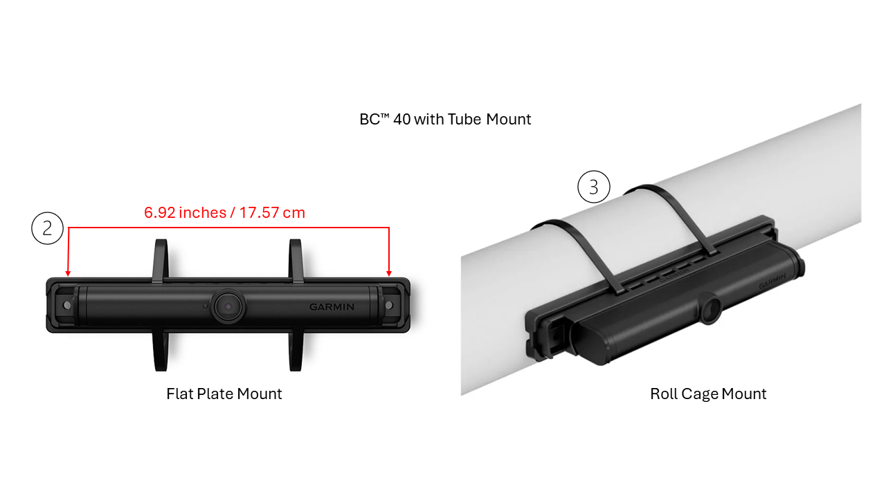 BC™ 40 Wireless Camera Mounting Options and Hole Distance | Garmin