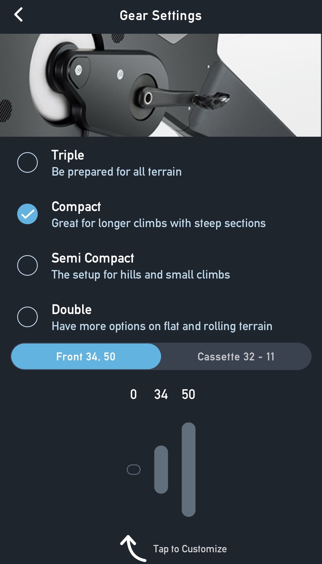 How to Customize Virtual Gears on a Tacx NEO Bike Series