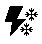 Thunder Snow Weather Icon