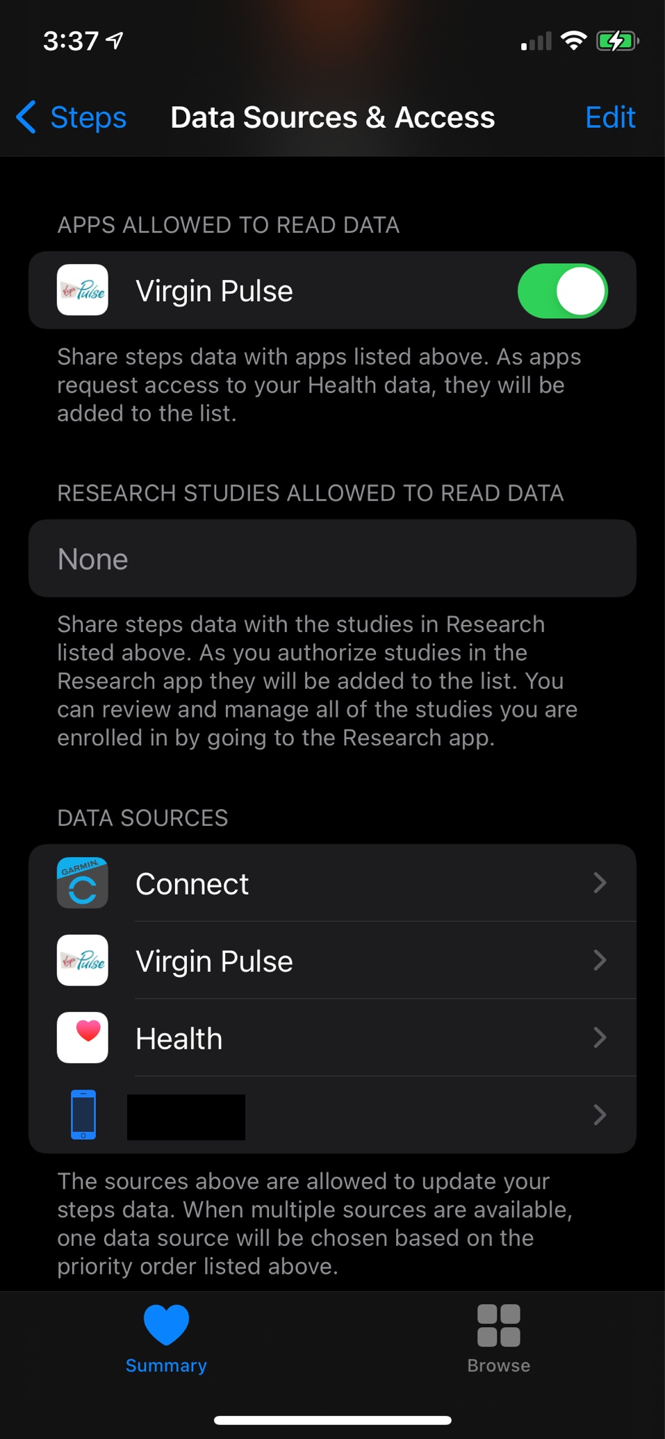 Health app garmin store connect