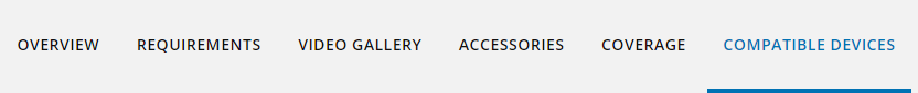 Compatible Devices Tab