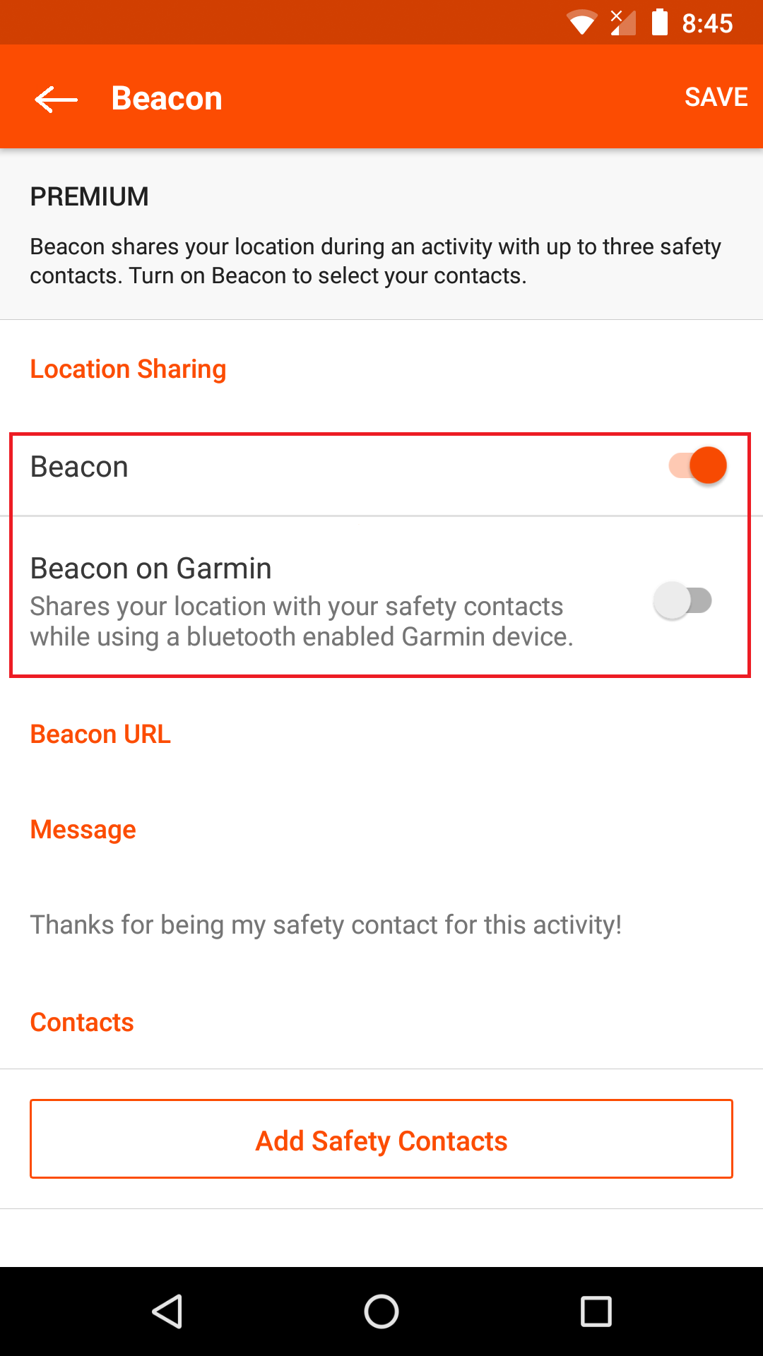 Egen bryder daggry Wreck Setting up Strava Beacon in the Garmin Connect App | Garmin Customer Support