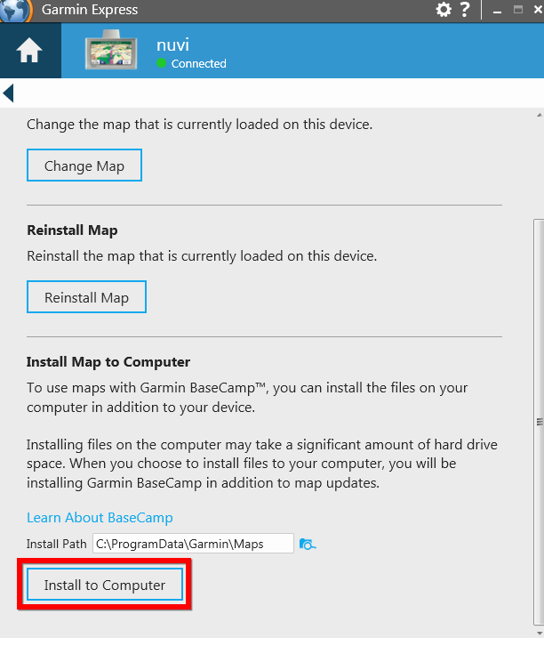 Garmin Express Prompts me to Select Region I Don't Want a Map Update | Customer Support