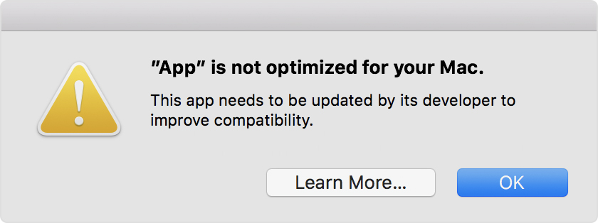 App is Not Optimized for Your Mac Message | Garmin BaseCamp | Garmin Support