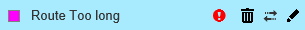 Route Too Long Error from Collections or Library