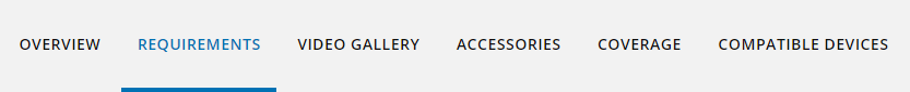 Requirements Tab