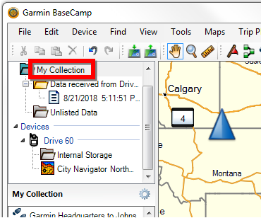 taske Kinematik Sociale Studier Manage Routes, Tracks, and Saved Places on an Automotive Device using  BaseCamp on a Windows Computer | Garmin Customer Support