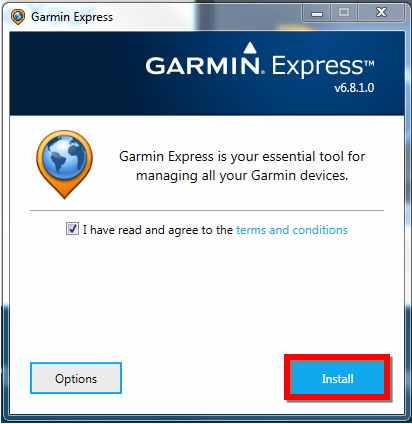 Error de Garmin Express instalar o falla al la etapa Archivos" | Centro de Asistencia
