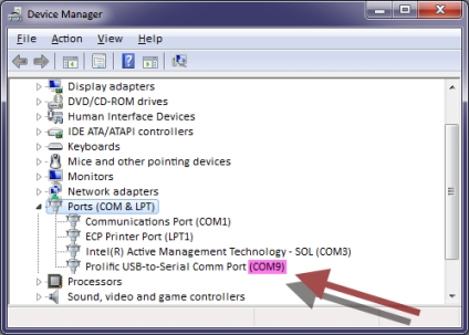 prolific usb to serial comm port com3 driver windows 7